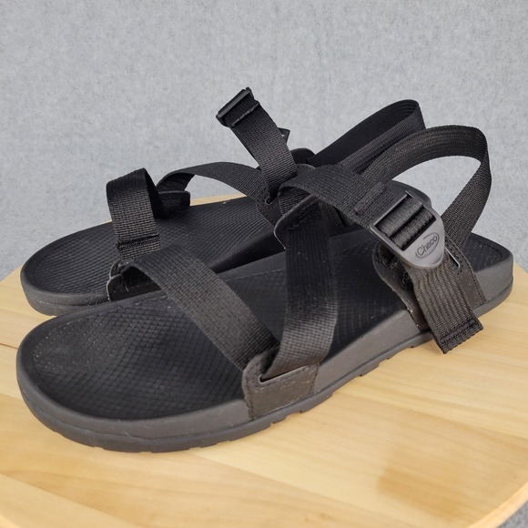 Chaco‎ Lowdown Sandal Men's 13M Black Solid Lightweight JCH107109 OUTDOOR HIKING - Picture 1 of 13